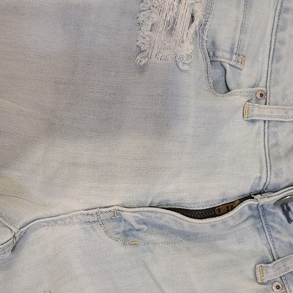 American Eagle Outfitters Light Blue Ripped Skinny Jeans - Picture 5 of 10